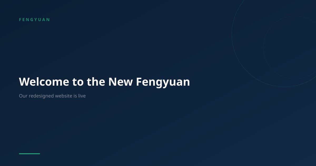 Welcome to the New Fengyuan